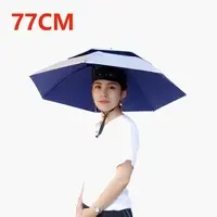 Outdoor Foldable Head Umbrella Hat Headwear Sun Cap Anti-Rain Anti-Sun Golf Cycling Hiking Camping Fishing Shade Umbrella Hat