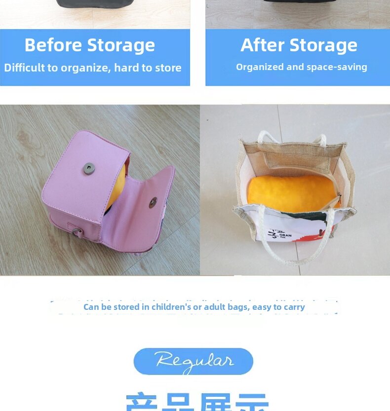 Large Capacity Drawstring Storage Bag, Round Bottom Dustproof Moisture Proof Pouch For Clothes Toys Blankets
_voghion.com