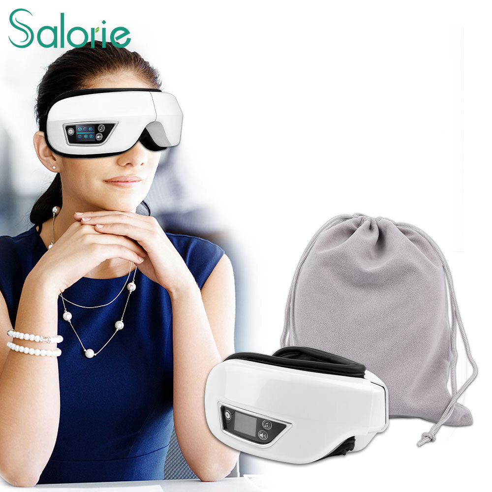 Salorie Rechargeable Eyes Massager 3D Compress Bluetooth Music Relax Eye Care Instrument Improve Sleeping Eye Mask ราคา 838 บาท*ส่งฟรี