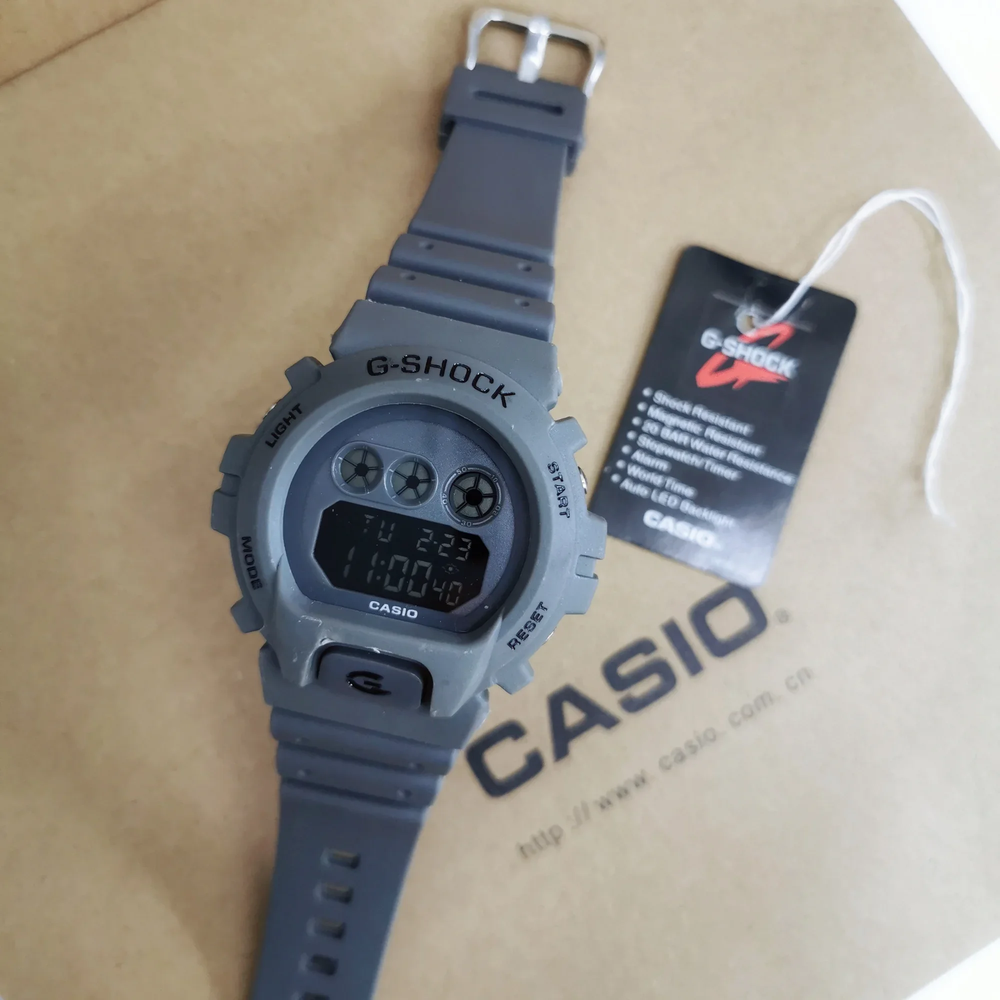 G Style Shock Dw6900 Grey Kelabu Digital Watch