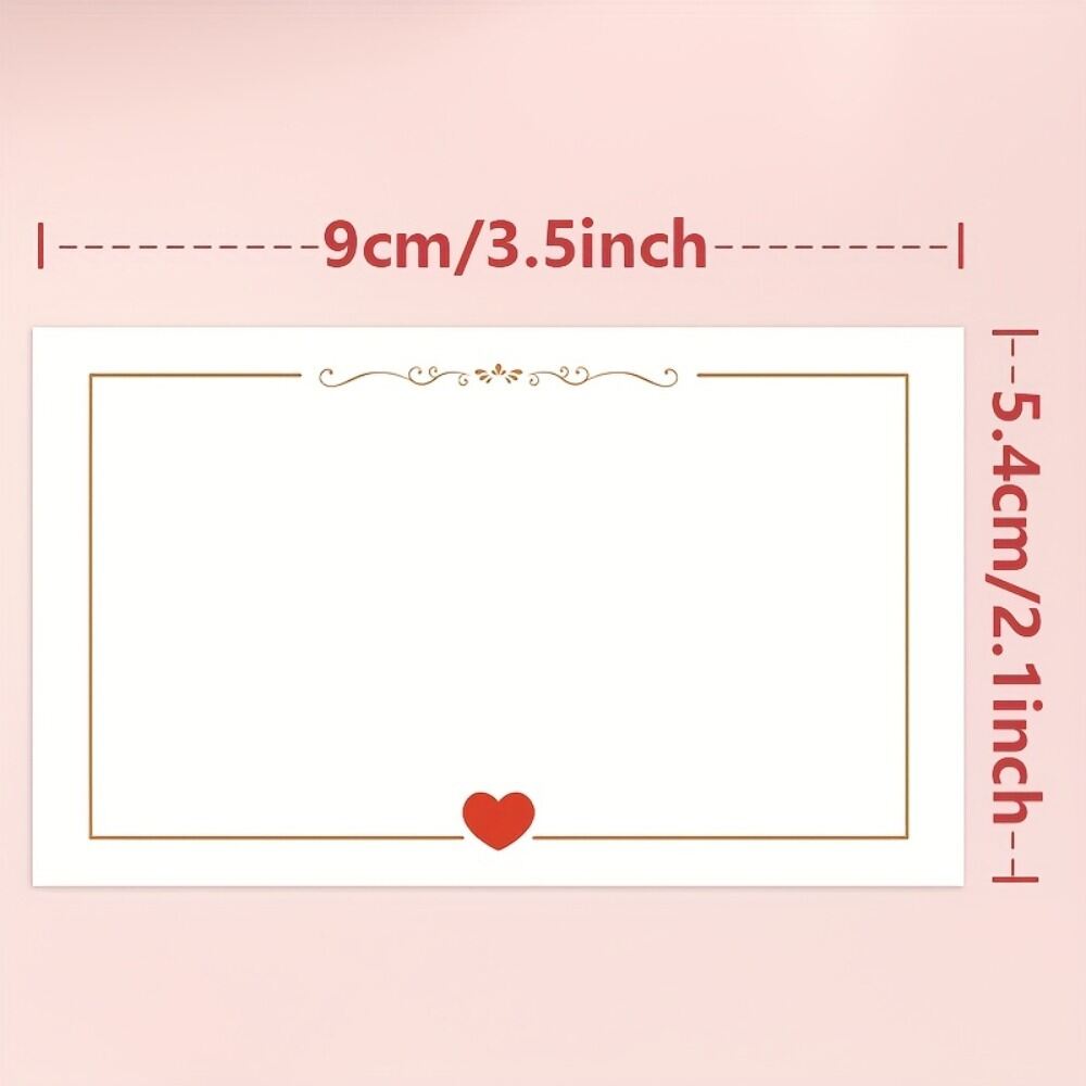 heart-shaped simple blank small cards for weddingsValentines Day birthdaysanniversariesfestivalsgift labelsmessage card