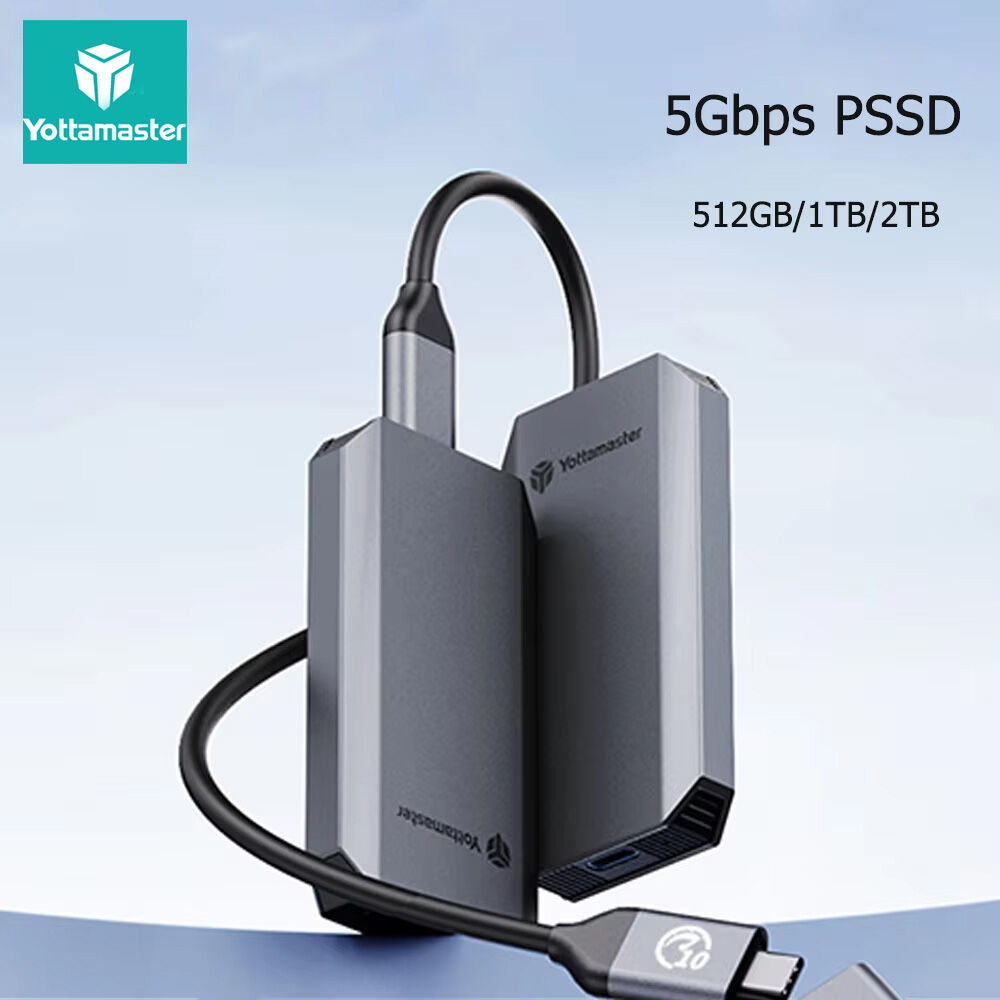 Yottamaster YM5 PSSD Portable SSD 512GB 1 TB 2TB Type C 500Mb/s External Solid State Disk 5Gbps mSATA Hard Drive Aluminum PC ราคา 8,087 บาท*ส่งฟรี
