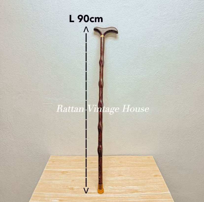 Safety Stick Rattan 32-35inch Rattan Manau Stick | Rotan Manau | Tongkat | Walking Stick ...