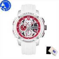 MARK FAIRWHALE 4360 Fashion Men Watch Silicone Strap Chronograph Waterproof Quartz Watches for Man Gift Box Reloj Hombre