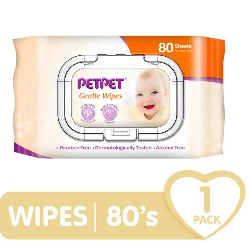 PETPET Baby Wipes 80's x 1 Pack