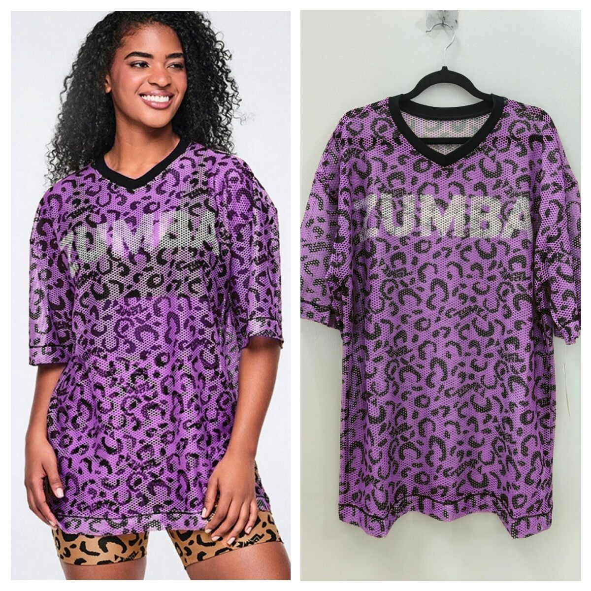 New Arrived Women Clothes Zumba Wildbeat Oversized Mesh Top Apres
