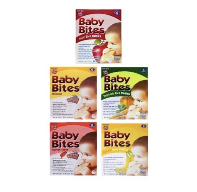 TEN TEN BABY GUIDE RICE RUSK 36GM (18pieces) FOR 6 MONTHS+ Apple/Banana ...
