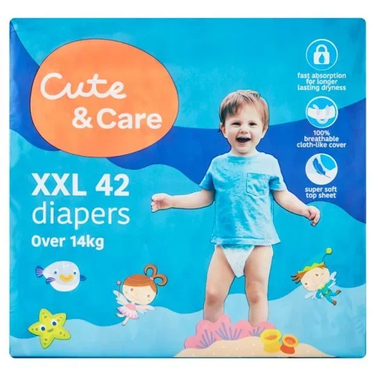 Tesco Fred & Flo / Lotus’s Cute & Care Diapers Pampers (Blue)