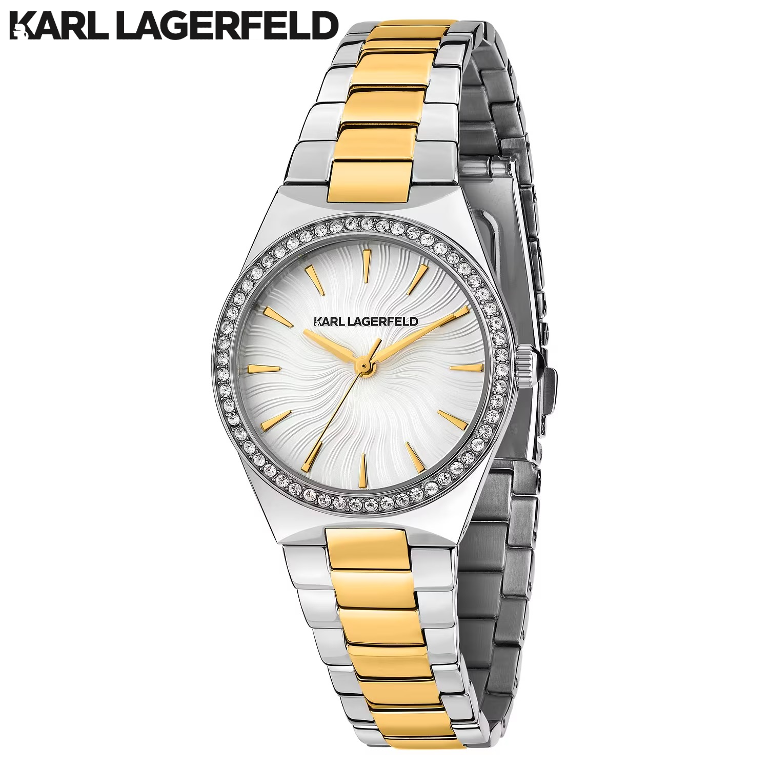 KARL LAGERFELD Hamburg Collection 30mm Women's Quartz Watch Stainless Steel Bracelet ราคา 10,678 บาท*ส่งฟรี