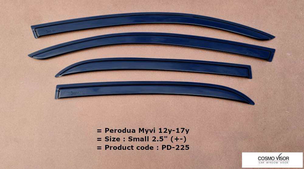 Perodua Myvi 2012 2013 2014 2015 2016 2017 Door Visor / Mugen Door Visor Window Vent Visor Deflector