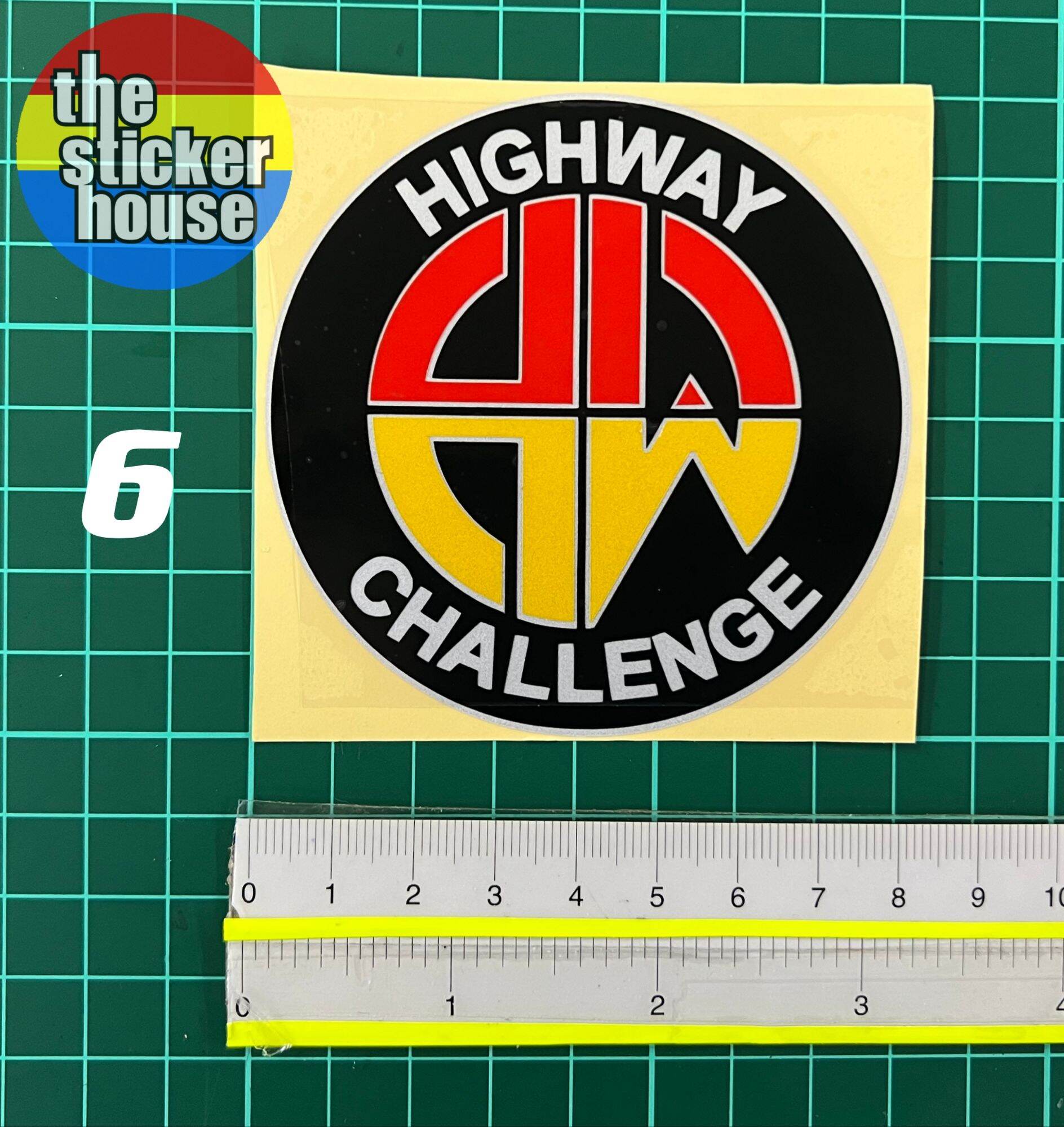 HIGHWAY CHALLENGE (REFLECTIVE & NON REFLECTIVE) STICKER CUTTING