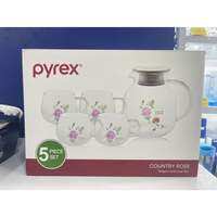 ‼️NEW ITEM ‼️ TEA SET 5PCS PYREX