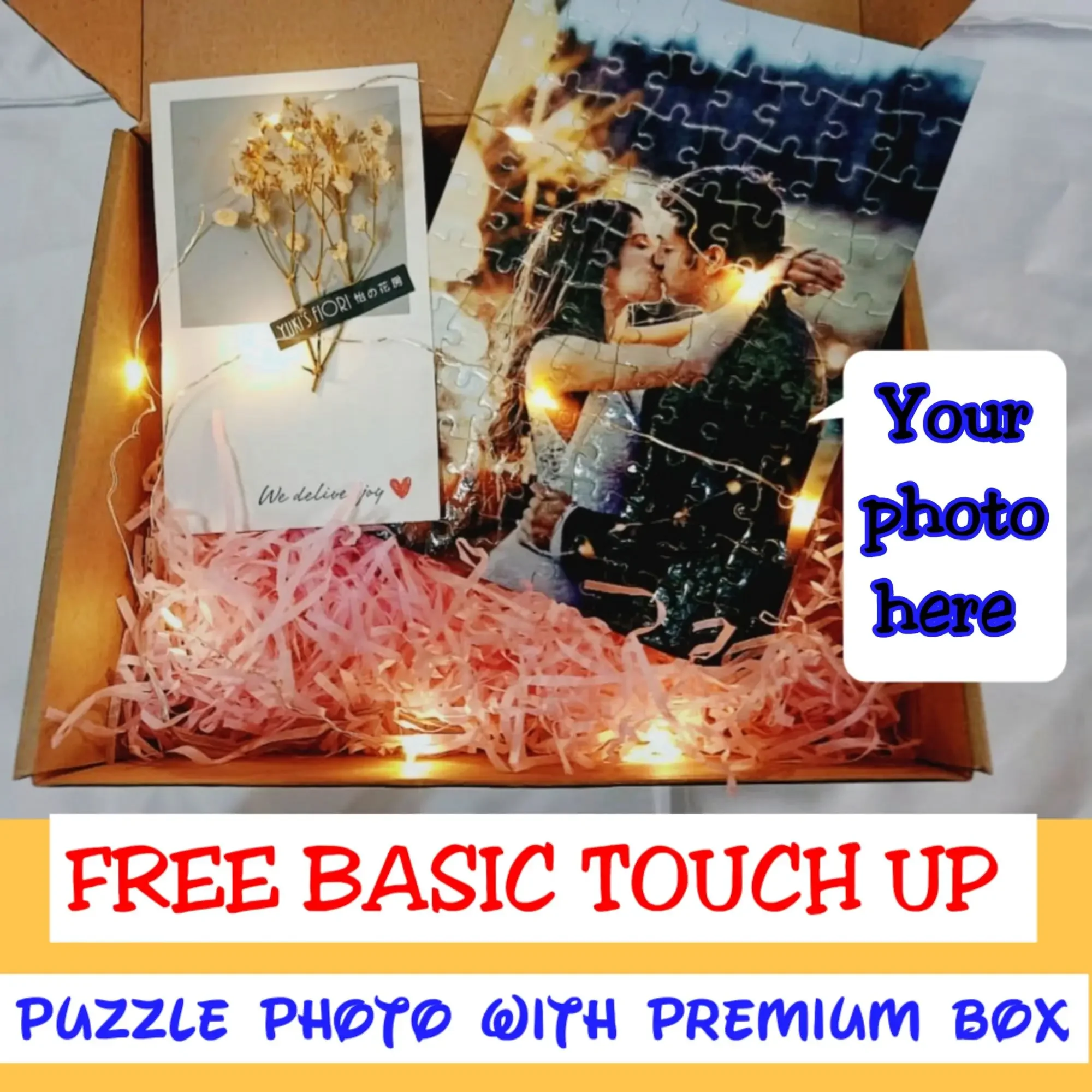 🌺DIY CUSTOM MADE A4/A5 PHOTO PUZZLE WITH Decorations🌺 Jigsaw Gift for her/him unqiue gift lovely