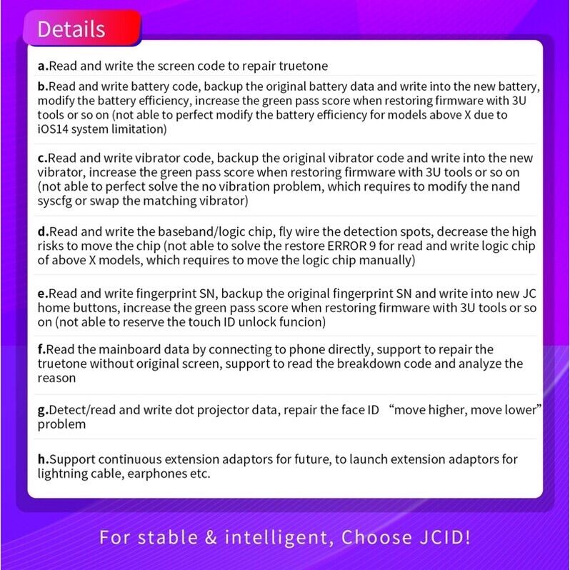 JCID MOBILE CODE PROGRAMMER V1SE (Wi-Fi version). 