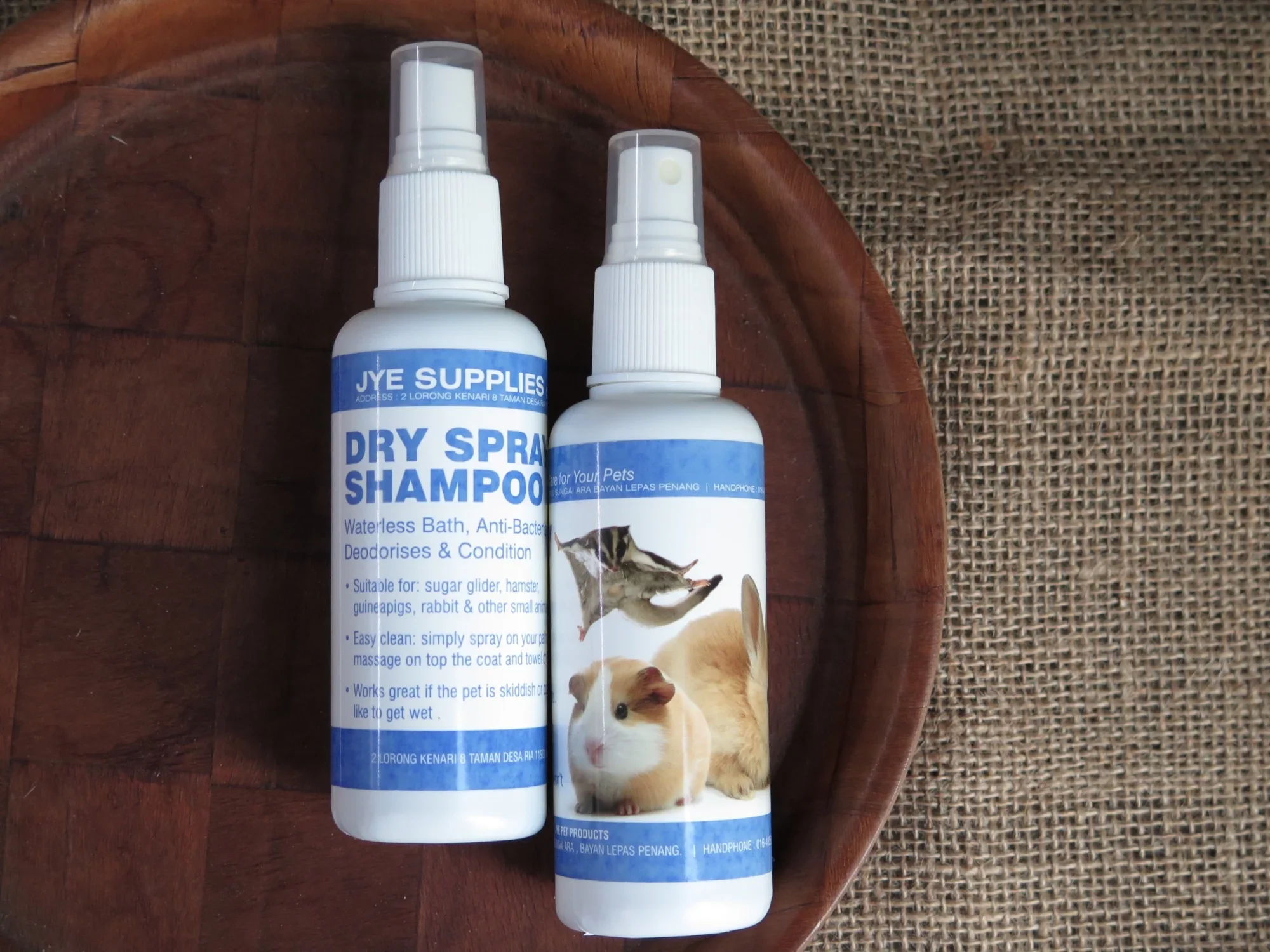 [JYE] Small Animal Dry Spray Shampoo | Pet Dry Spray Shampoo | Sugar Glider | Guinea Pig | Rabbit