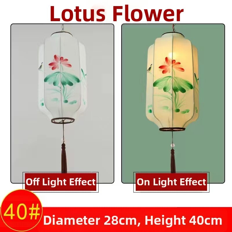 Creative Hand-painted Antique-style LED Pendant Light