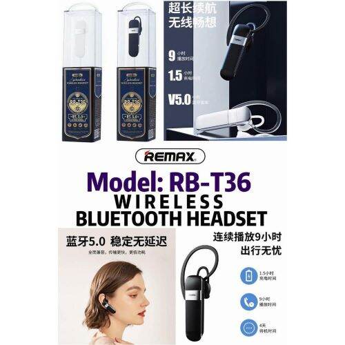 Orignal Remix T9 and T36 bluetooth wireless earphone