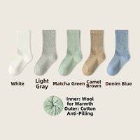 B&C.Room | Warm and Antibacterial Merino Wool Childrens Mid-Calf Socks