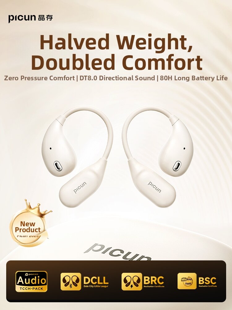 PICUN | Wireless Bone Conduction Sports Bluetooth Earphone Over-ear Design