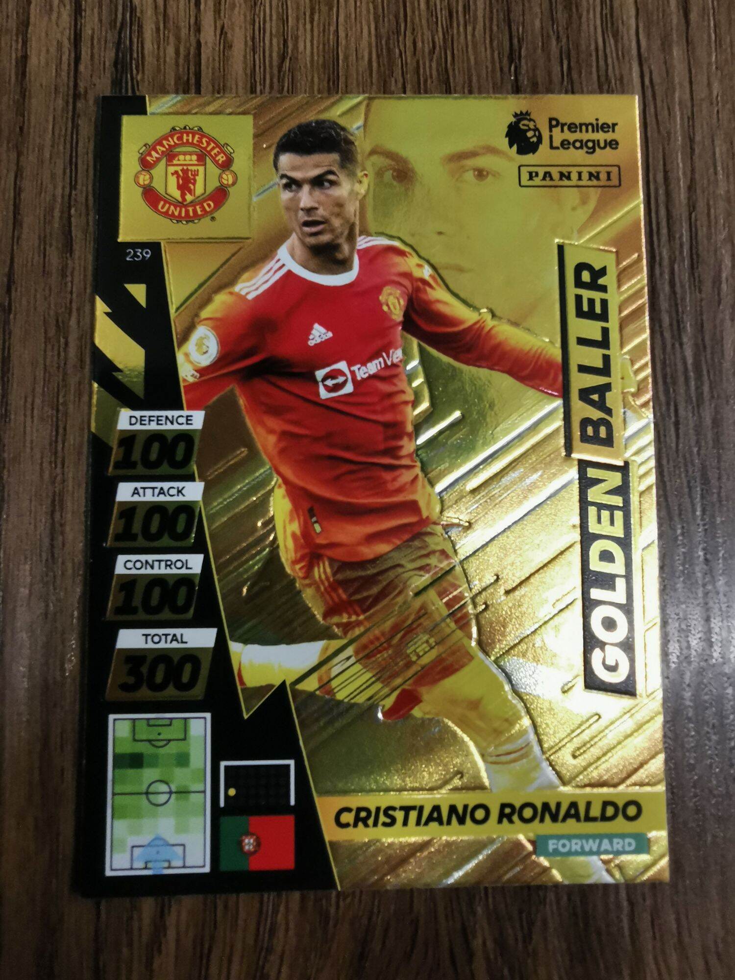Panini Adrenalyn XL Plus Premier League 2022 Cristiano Ronaldo Golden