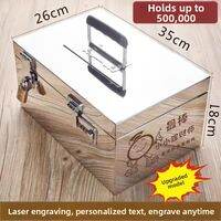 MOMIAN | Stainless Steel Safe Deposit Box Large Capacity With Lock And Password