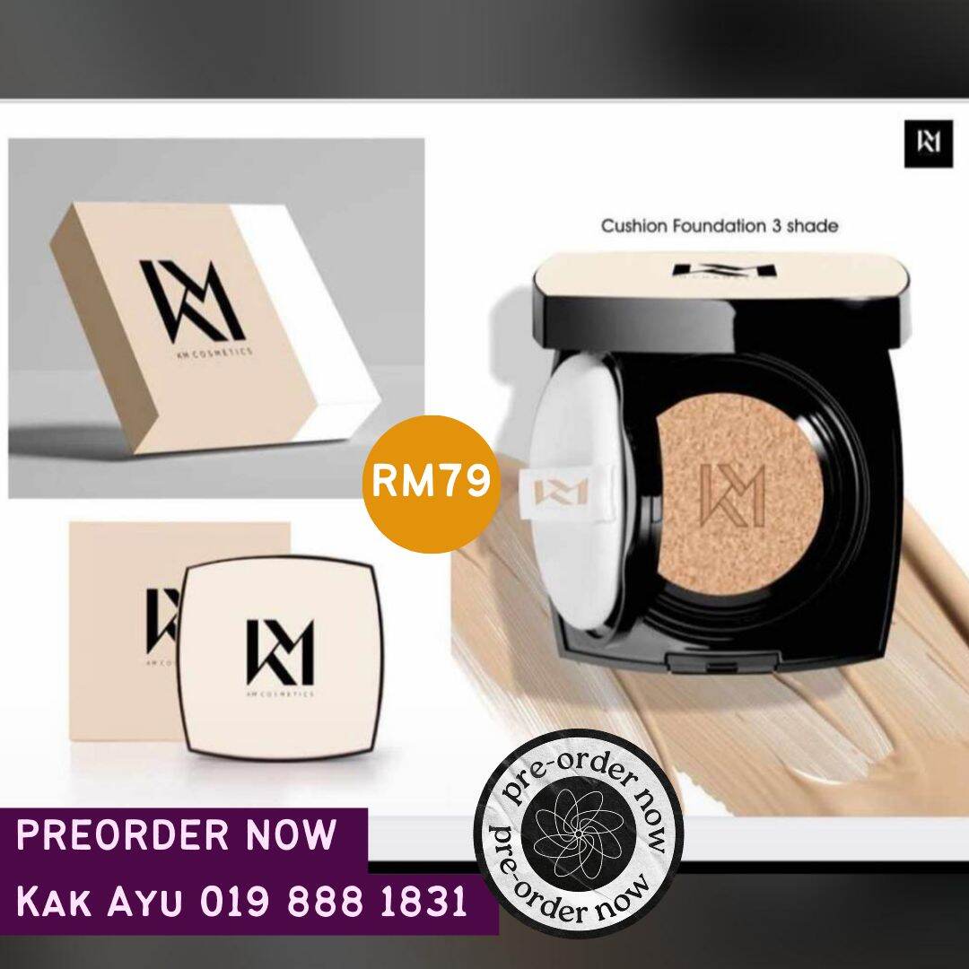 KM COSMETICS KM BEAUTY BY KAK KM - KM CUSHION FOUNDATION SPF 30 | Lazada