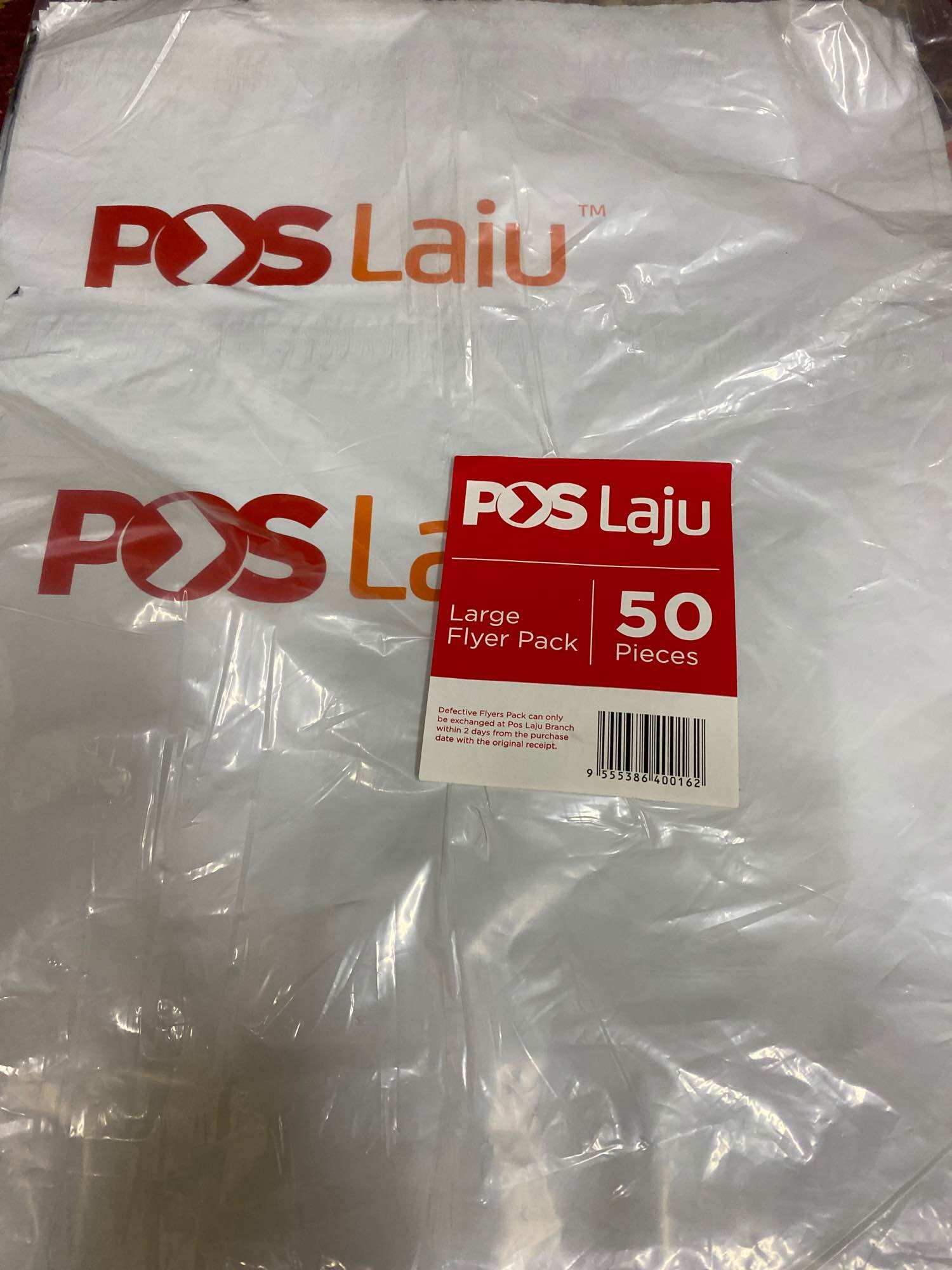 Flyer pack saiz pos laju 50 pack