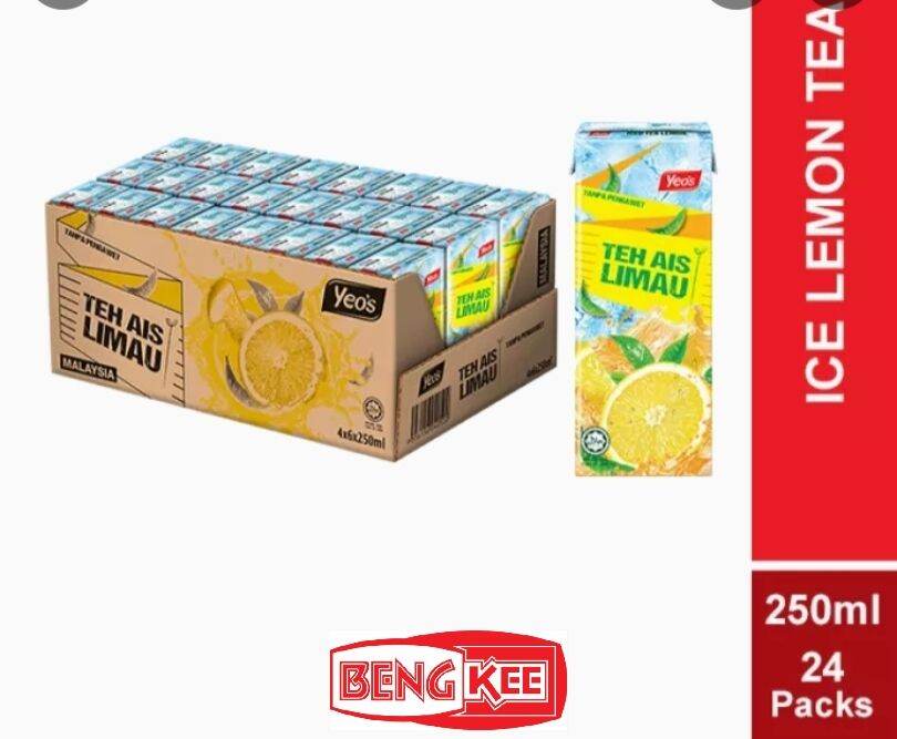 Beng Kee🔥yeos Air Kotak Ice Lemon Tea 250ml24pcs Lazada 7184