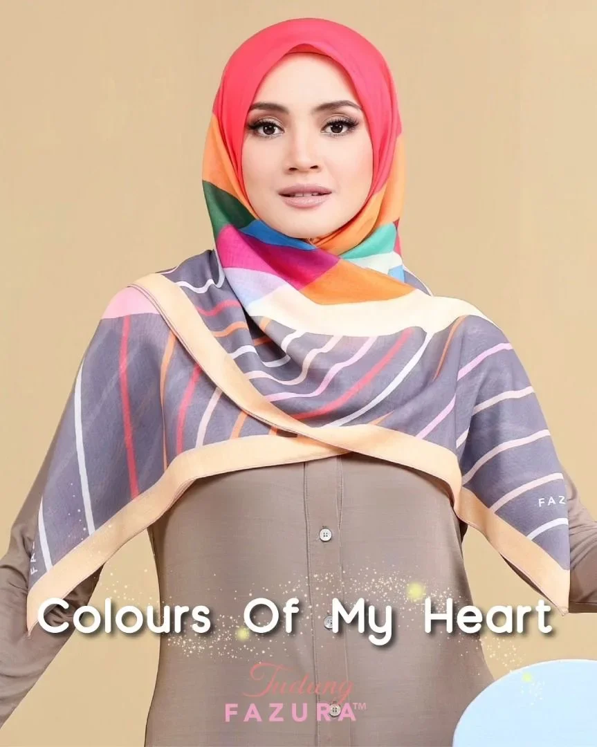 Ready Stock Tudung Fazura - Colours of My Heart + Free Gift 🎁