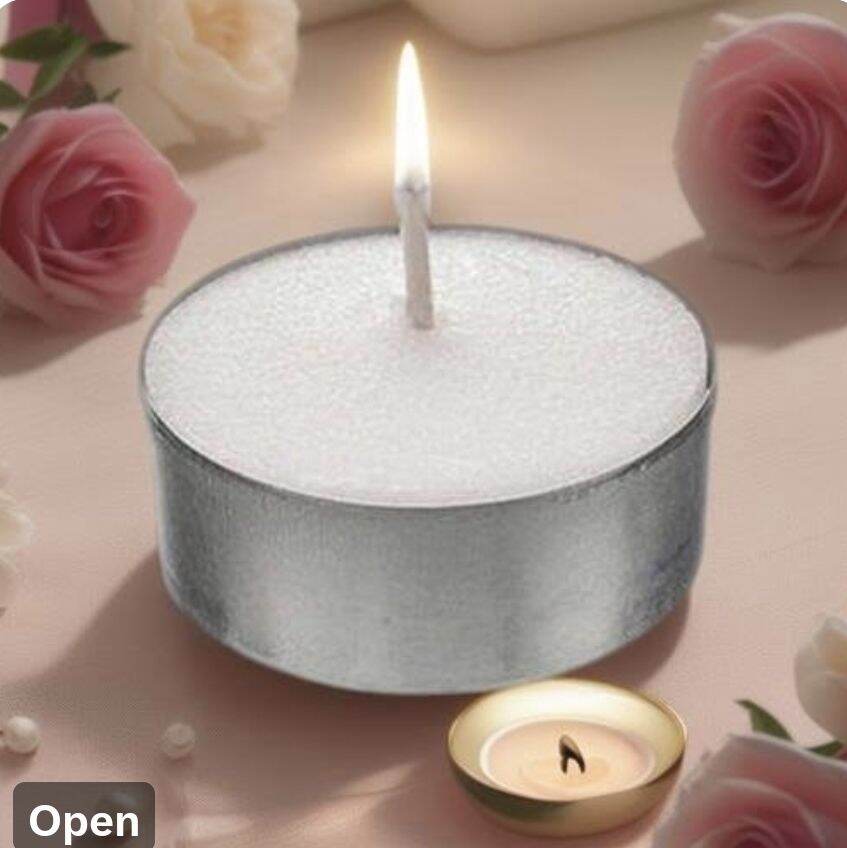 Oriental Secret 4hrs/8hrs Burning Time Tea Light Tealight Candle 100 Pcs