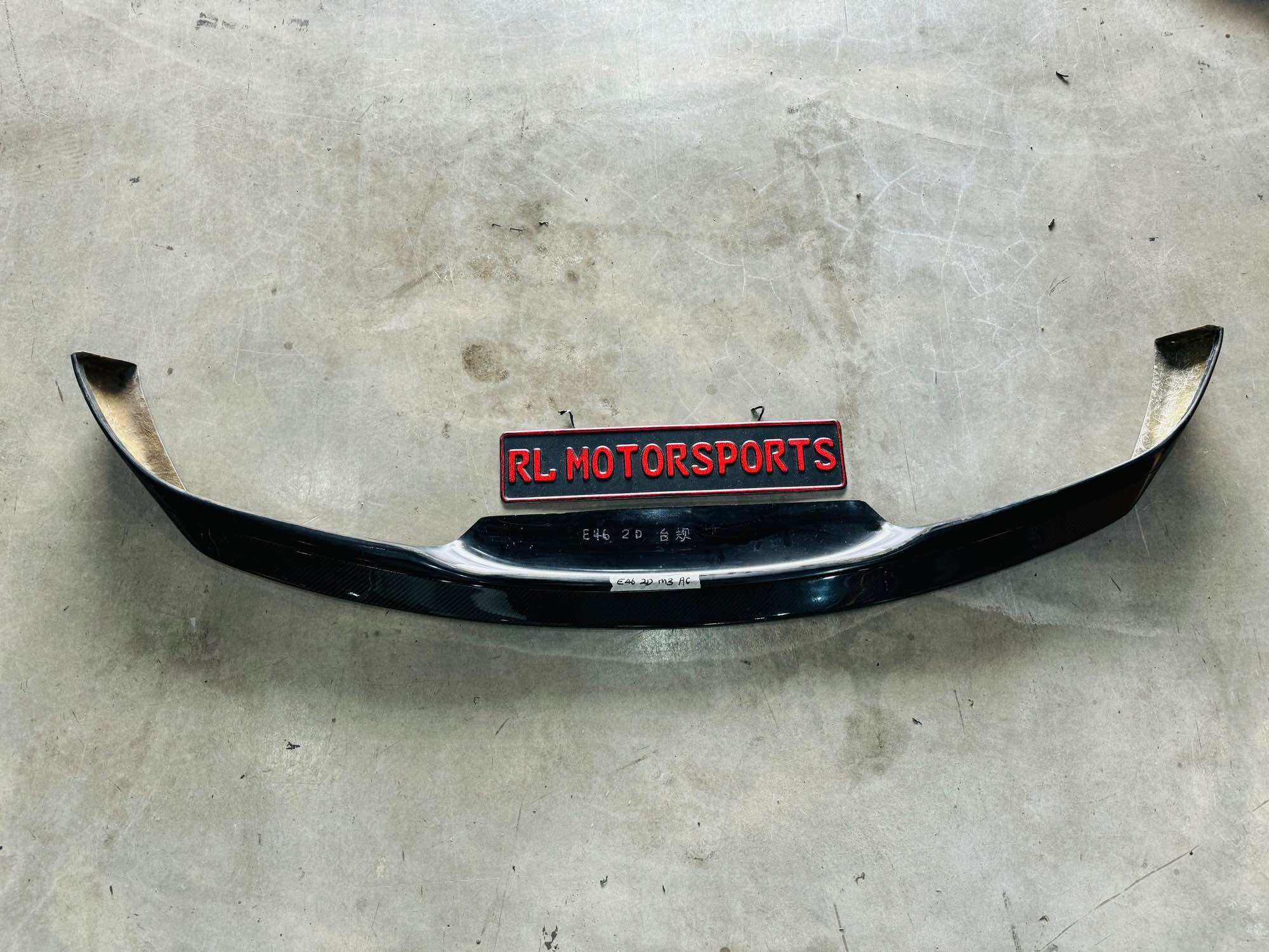 BMW E46 2 doors 3 Series coupe M3 AC CARBON fiber front lip skirt ...