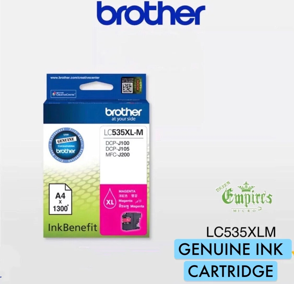 Brother LC535XL Magenta Original Ink Cartridge For DCP-J100, DCP-J105, MFC-J200