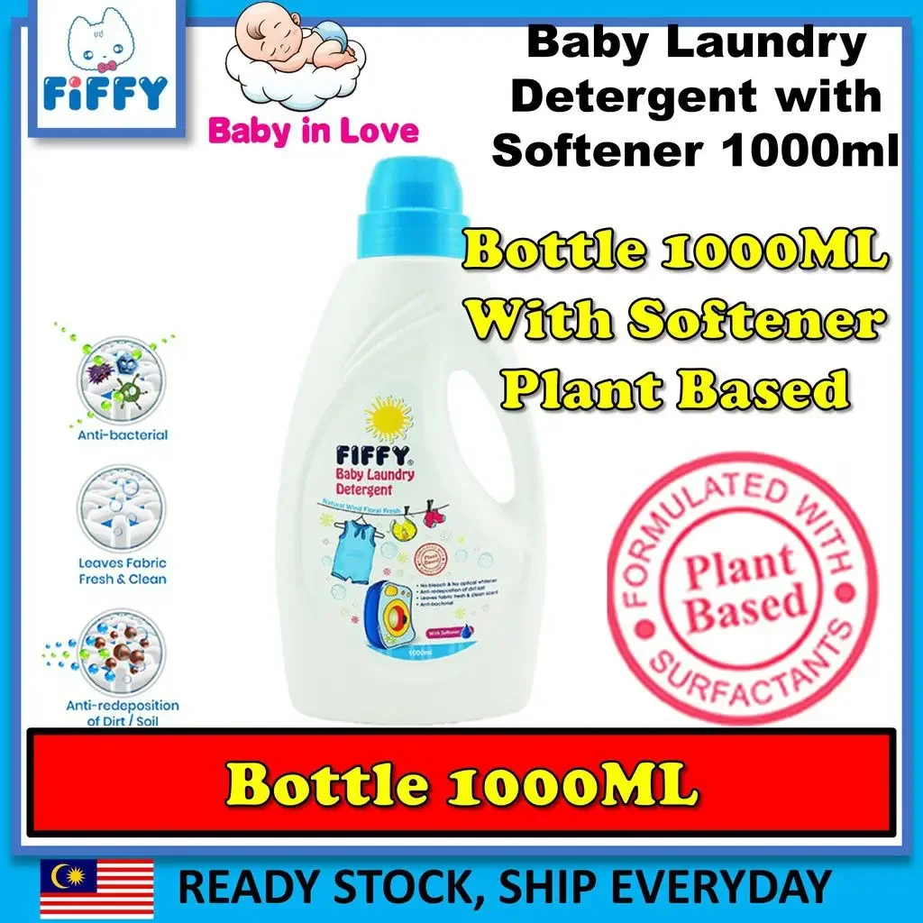 MUST BUYFIFFY Baby Laundry Detergent Plant Based (1000ml) with softener