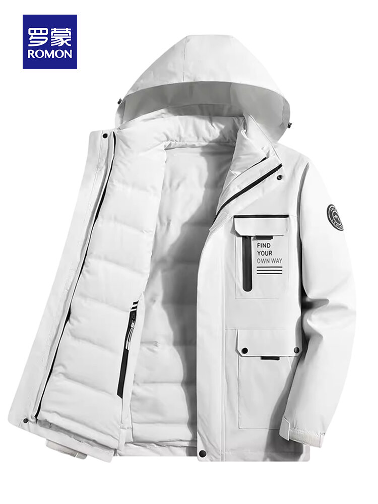 ROMON | Winter Men's Down Jacket with Hood and Three-in-One Function - Jenama ROMON Harga 330 Ringgit*Penghantaran Percuma