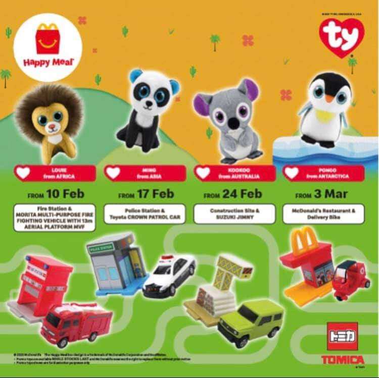 Toys malaysia 2021 happy meal McDonald's Happy