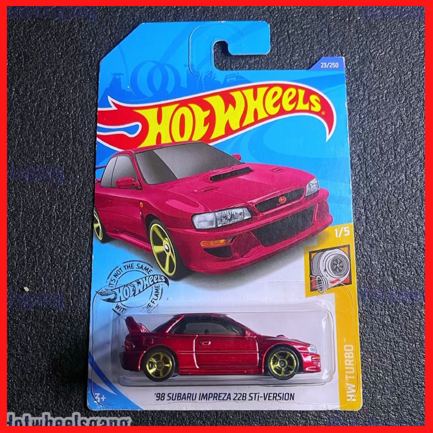 Hot Wheels Subaru Impreza 22b STi Version 1998 Japan Card Shinning