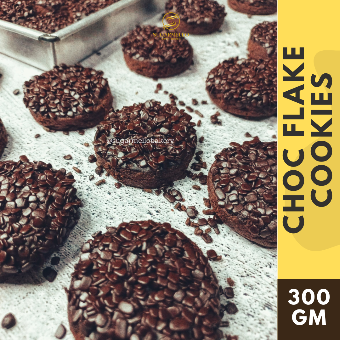 Chocolate Flakes Cookies (Biskut Coklat Flake) 300gm Lazada