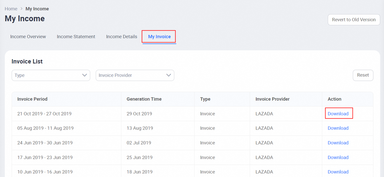 Seller Account Statement FAQ Lazada Seller Center