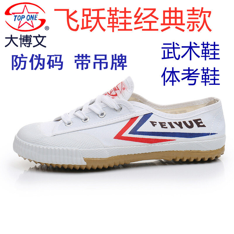 Feiyue Track Shoes Canvas Shoes Soft Bottom Running Shoes Men's and