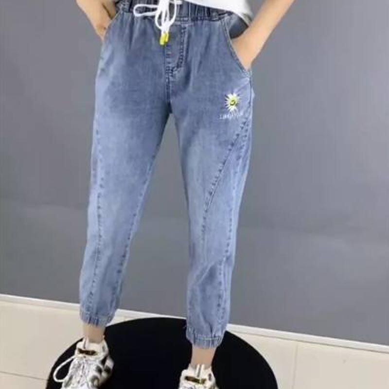 Korean Style Jeans High Waist Loose 