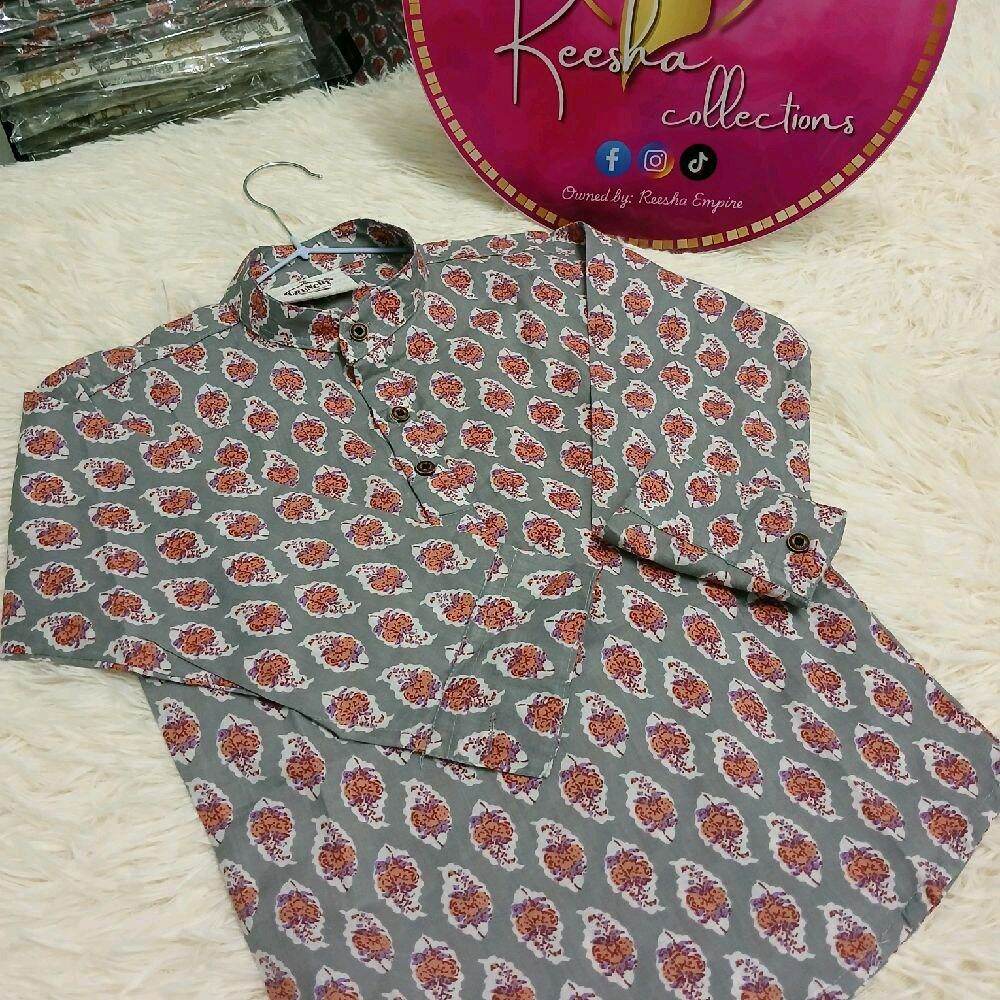 Kids Short Kurta Long Sleeve