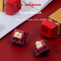 GATERON Quinn สวิทช์สัมผัส59gf RGB 5 Pin Pre Lubed สำหรับแป้นพิมพ์กลไก MX