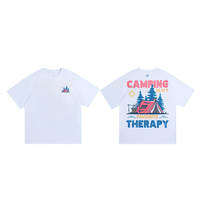 Rigorer Mens Graffiti Crewneck T Shirt Short Sleeve Loose Fit Streetwear Hip Hop Artistic Tee Sesuai untuk Harian
