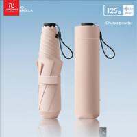 LORDWEY | 125g Japanese Ultra-light Portable Chianwei Sun Umbrella for Sun Protection and UV Protection Suitable for Both Weather and Rain 3-fold 6-bone Pencil Umbrella for Women