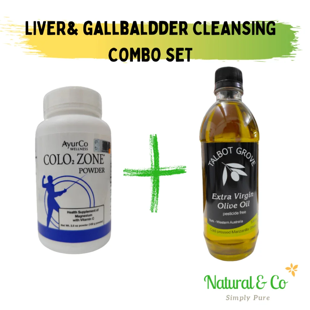 Colozone + Extra Virgin Olive Oil Liver & Gallbladder Cleanse Combo Set