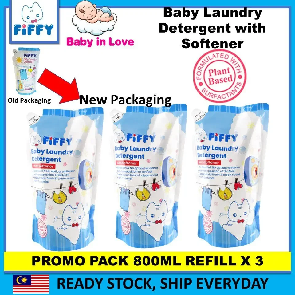 [PROMO PACK] FIFFY Laundry Detergent 800ml refill x 3