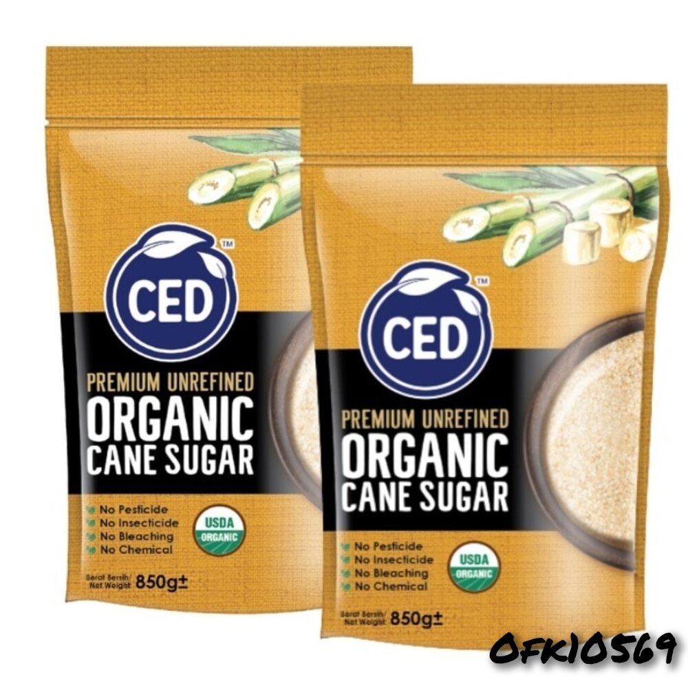 CED Premium Unrefined Organic Cane Sugar 500GM/850GM | Lazada