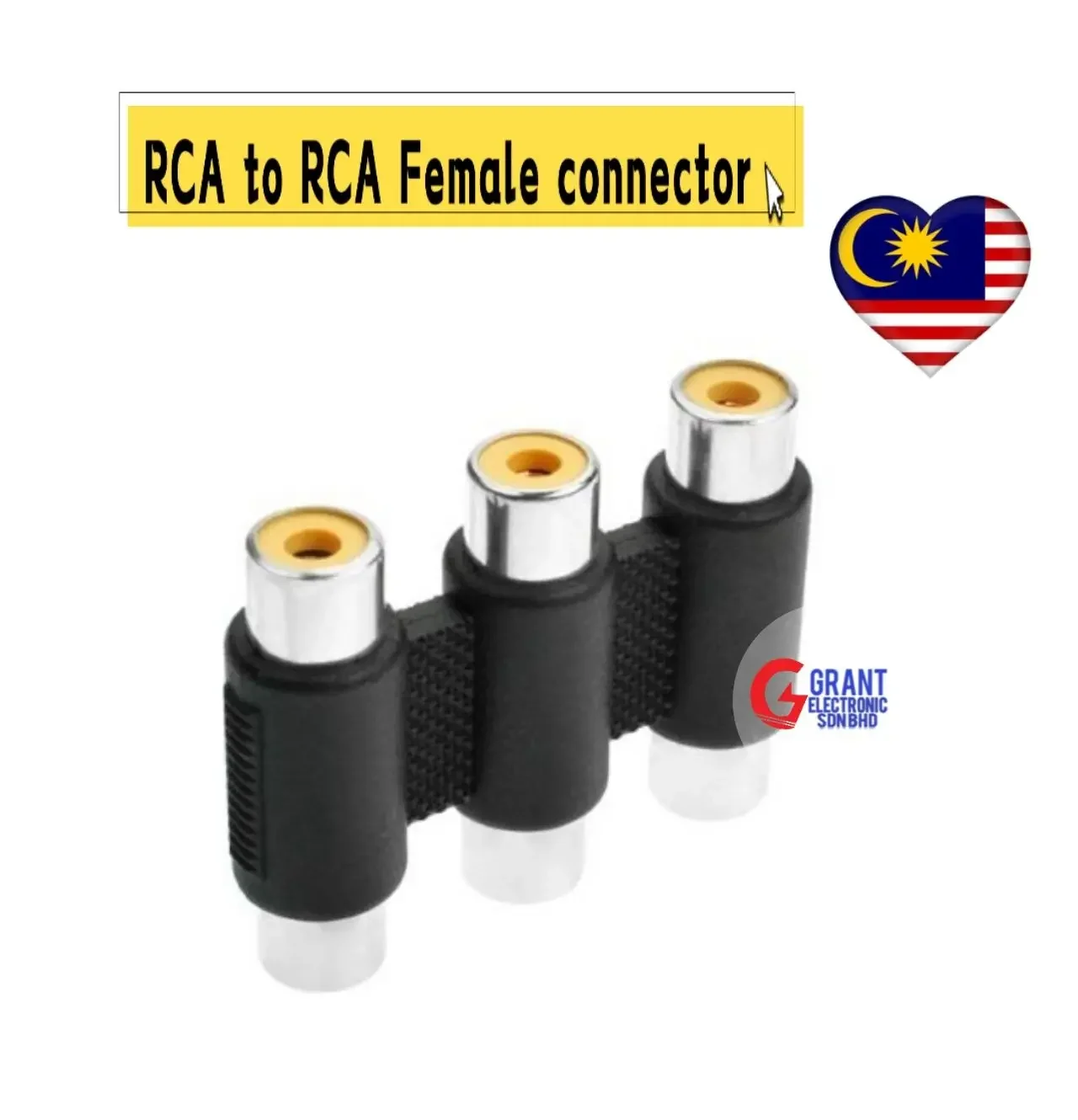 3 RCA AV Audio Video Female to Female Jack Coupler Adapter 3 RCA Connector RCA to RCA 3 to 3
