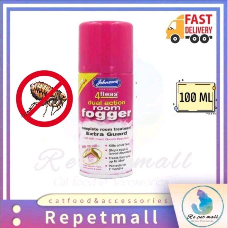 Johnson'S 4FLEAS DUAL ACTION ROOM FOGGER (100ML)(2×100ML)Gas Halau Anti ...