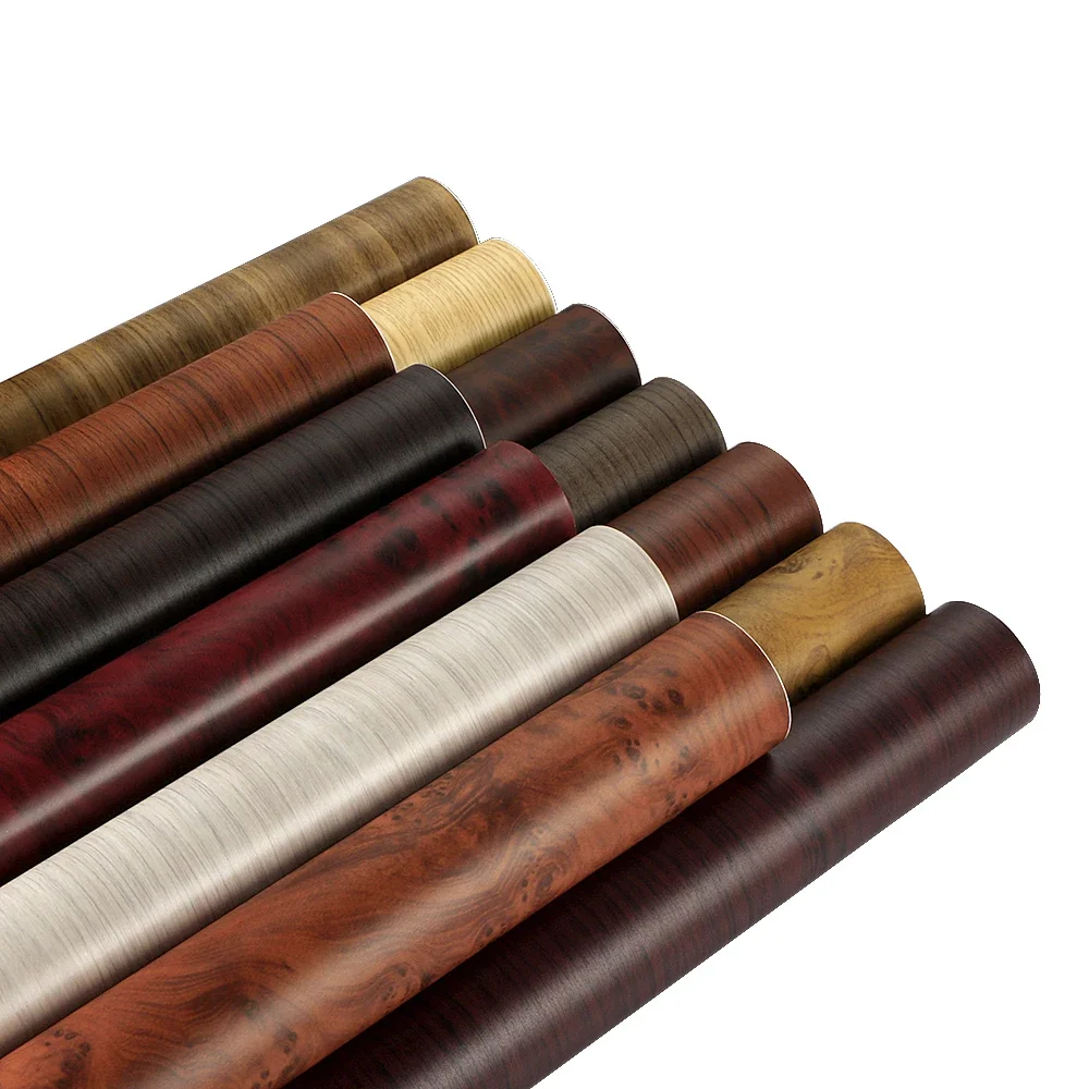 DIY Wood Textured Grain Vinyl Wrap Sticker Sheet – 18x48, For Car SUV Interior Or Furniture